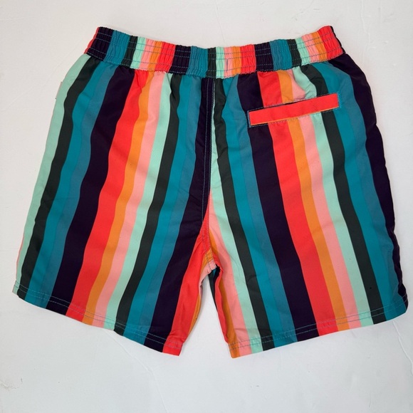 NWT PAUL SMITH Junior “Artist Stripe”Multicolor Striped Swim Shorts Size 6 - Picture 4 of 11